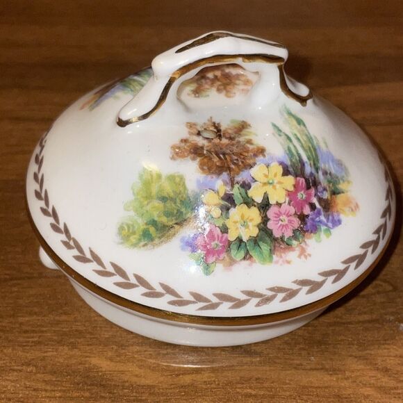 Vintage HM Sutherland England Woodland Dell Bone China Tea Pot And Lid Floral - Picture 11 of 15
